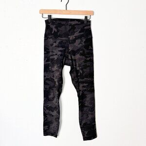 Lululemon Align Pant Camo Formation Deep Camouflage Black Gray Leggings 6